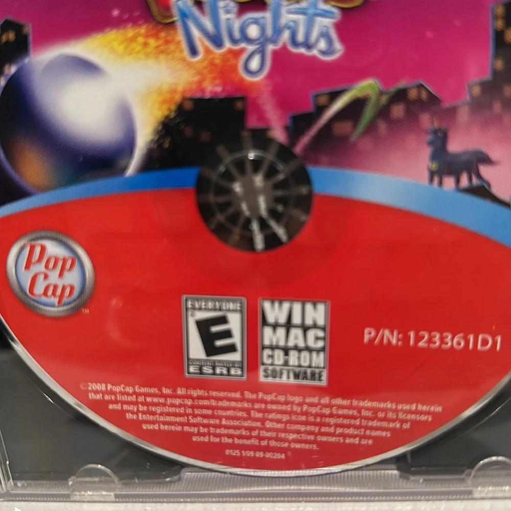 Used Pop Cap Peggle Nights Win MAC CD-ROM Games. Rated E